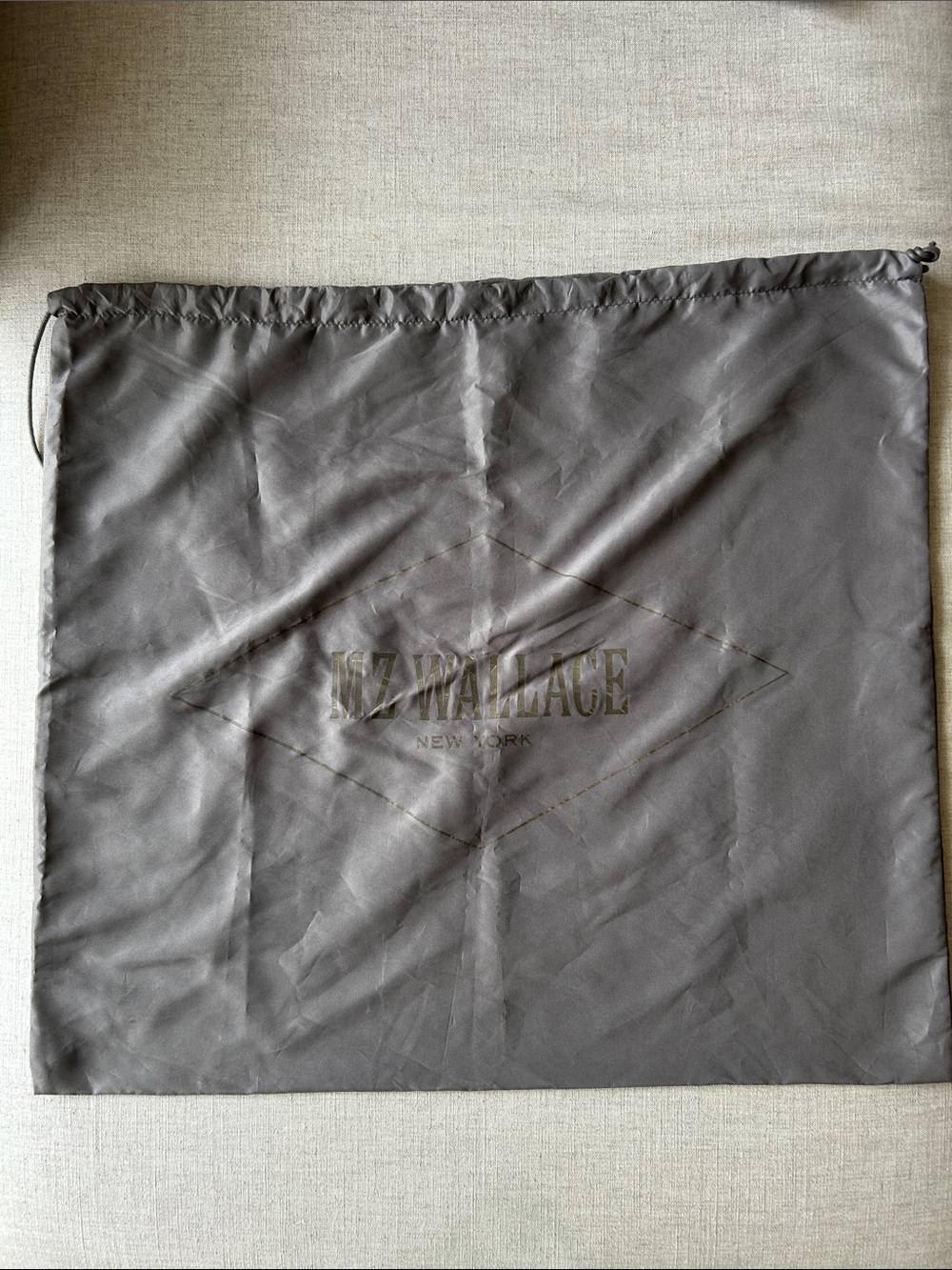 Brand New MZ Wallace New York Large Grey Dust Bag